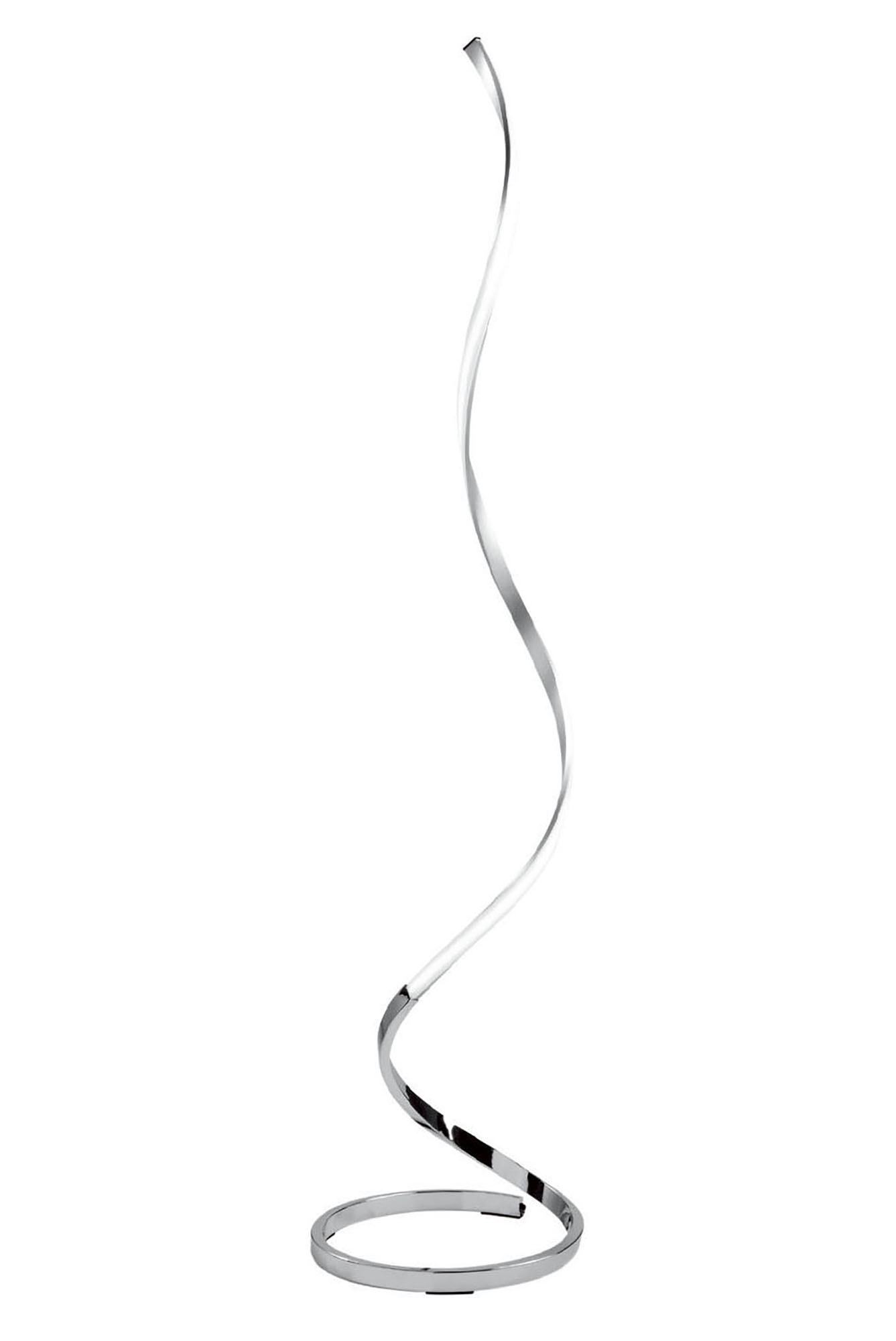 M4983  Nur Silver 148cm Dimmable Floor Lamp 22W LED